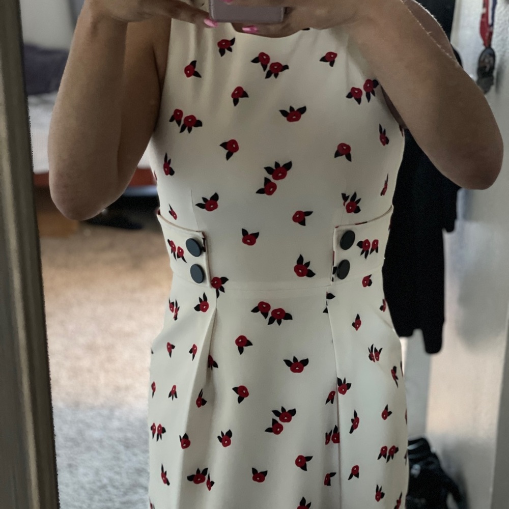 Black and White dress w cherries!!